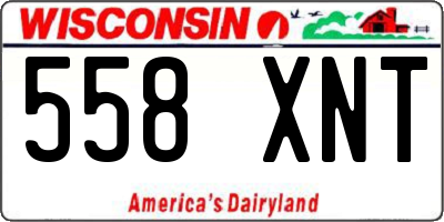 WI license plate 558XNT