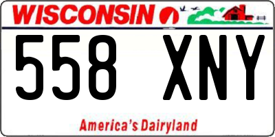 WI license plate 558XNY