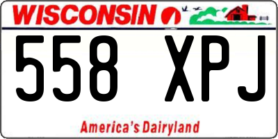 WI license plate 558XPJ