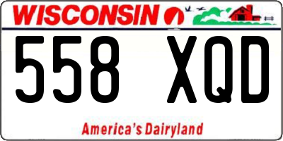 WI license plate 558XQD