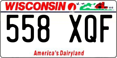 WI license plate 558XQF