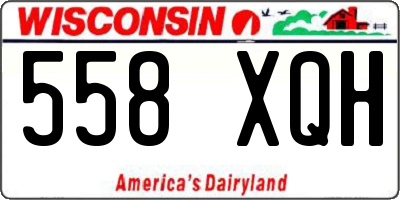 WI license plate 558XQH