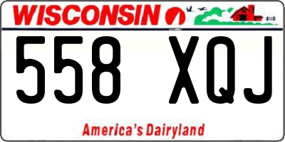 WI license plate 558XQJ