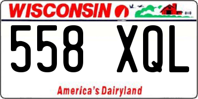 WI license plate 558XQL
