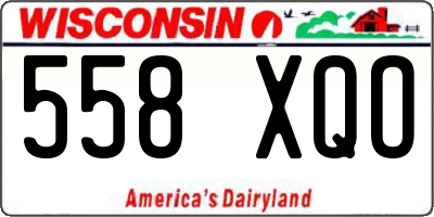 WI license plate 558XQO