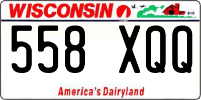 WI license plate 558XQQ