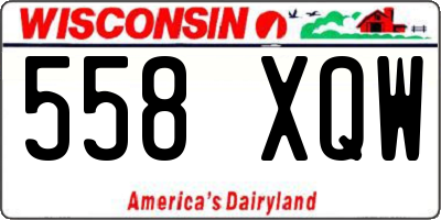 WI license plate 558XQW