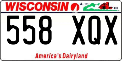 WI license plate 558XQX