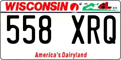 WI license plate 558XRQ