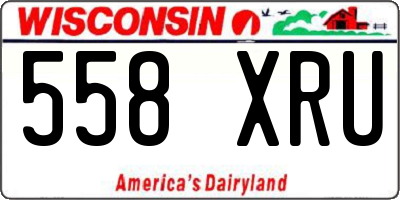 WI license plate 558XRU