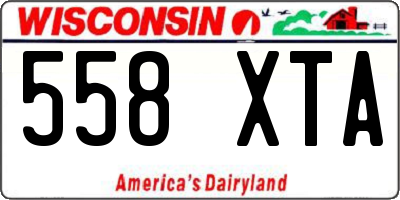WI license plate 558XTA