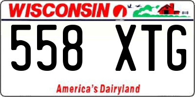 WI license plate 558XTG