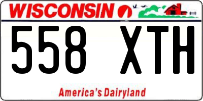 WI license plate 558XTH