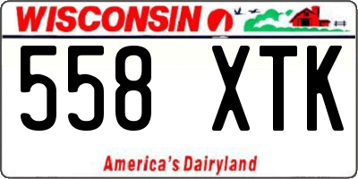 WI license plate 558XTK
