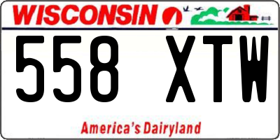 WI license plate 558XTW