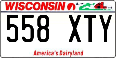 WI license plate 558XTY