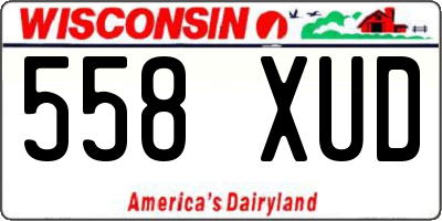 WI license plate 558XUD