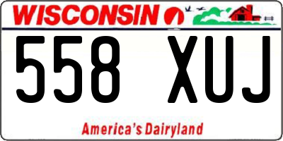 WI license plate 558XUJ
