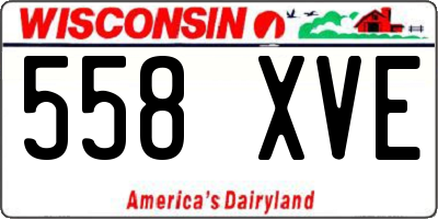 WI license plate 558XVE