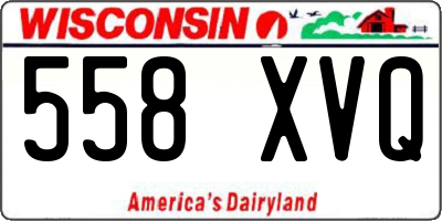 WI license plate 558XVQ