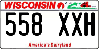WI license plate 558XXH