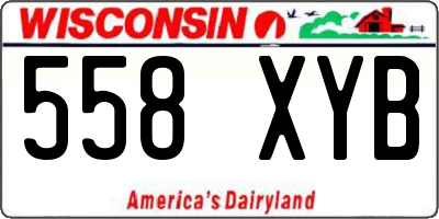WI license plate 558XYB