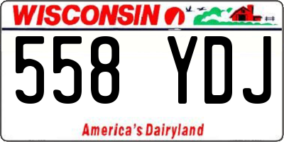 WI license plate 558YDJ