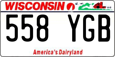 WI license plate 558YGB