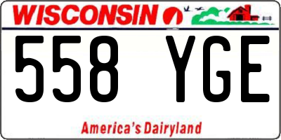 WI license plate 558YGE
