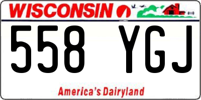 WI license plate 558YGJ