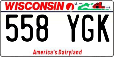 WI license plate 558YGK