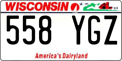 WI license plate 558YGZ