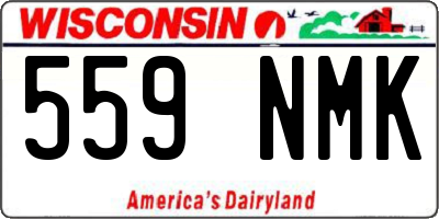 WI license plate 559NMK