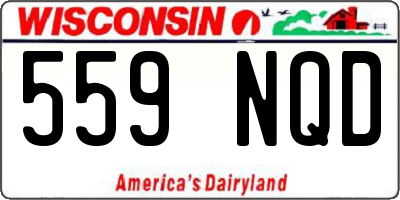 WI license plate 559NQD