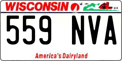 WI license plate 559NVA