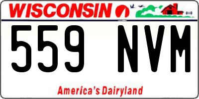 WI license plate 559NVM