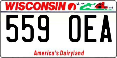 WI license plate 559OEA