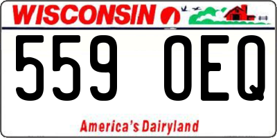 WI license plate 559OEQ