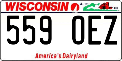 WI license plate 559OEZ