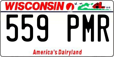 WI license plate 559PMR