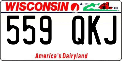 WI license plate 559QKJ