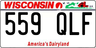 WI license plate 559QLF