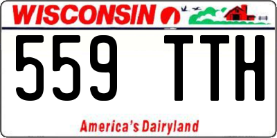 WI license plate 559TTH