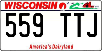 WI license plate 559TTJ
