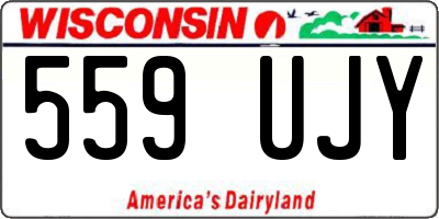WI license plate 559UJY