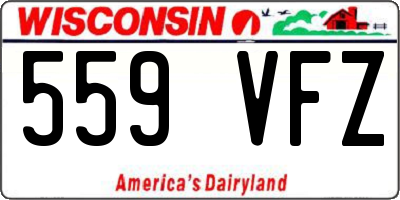 WI license plate 559VFZ
