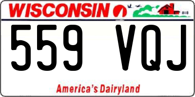WI license plate 559VQJ
