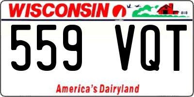 WI license plate 559VQT