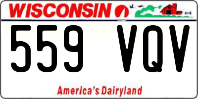 WI license plate 559VQV