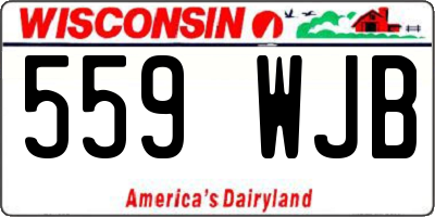 WI license plate 559WJB